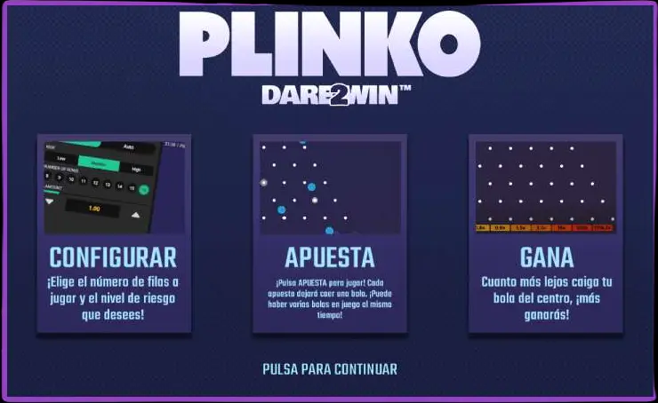 Plinko é um jogo instantâneo emocionante